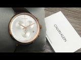 Calvin Klein High Noon Silver Dial Brown Leather Strap Watch for Men - K8M276G6 Buy Now By Calvin Klein