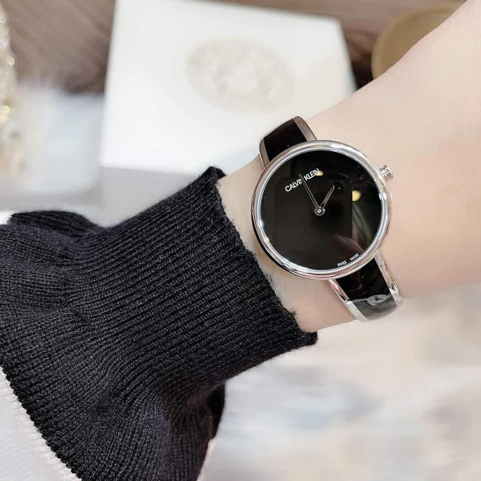 Calvin Klein Seduce Black Dial Two Tone Steel Strap Watch for Women - K4E2N111 Buy Now By Calvin Klein