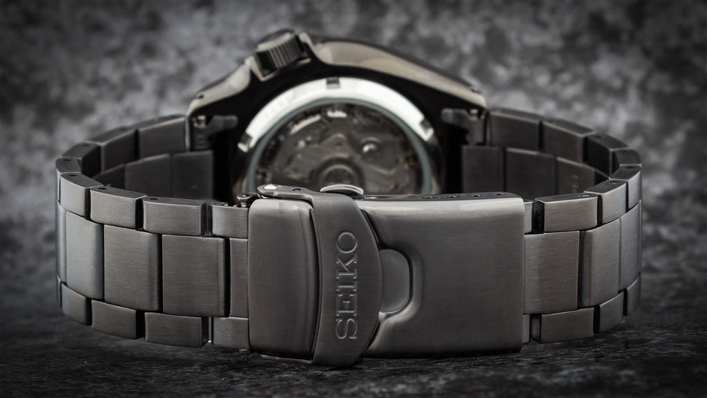 Seiko 5 Sports Automatic Black Dial Black Steel Strap Watch For Men - SRPD65K1 Buy Now By Seiko