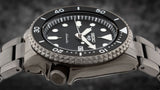 Seiko 5 Sports Automatic Black Dial Black Steel Strap Watch For Men - SRPD65K1 Buy Now By Seiko