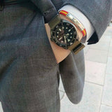 Seiko 5 Sport Automatic Black Dial Green Nylon Strap Watch For Men - SRPD65K4 Buy Now By Seiko