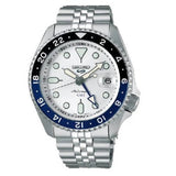 Seiko 5 Sports SKX GMT Automatic Sky Blue Dial Silver Steel Strap Watch For Men - SSK033K1 Buy Now By Seiko