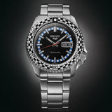 Seiko 5 Sports Checker Flag Special Edition Black Dial Silver Steel Strap Watch For Men - SRPK67K1 Buy Now By Seiko
