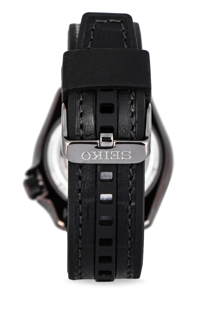 Seiko 5 Sport Automatic Black Dial Black Silicone Strap Watch For Men - SRPD65K3 Buy Now By Seiko