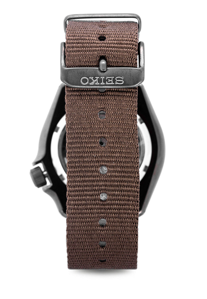 Seiko 5 Sport Automatic Black Dial Green Nylon Strap Watch For Men - SRPD65K4 Buy Now By Seiko