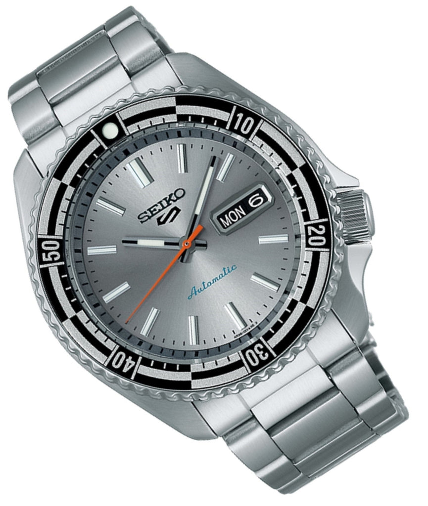 Seiko 5 Sports Special Edition Silver Dial Silver Steel Strap Watch For Men - SRPK09K1 Buy Now By Seiko