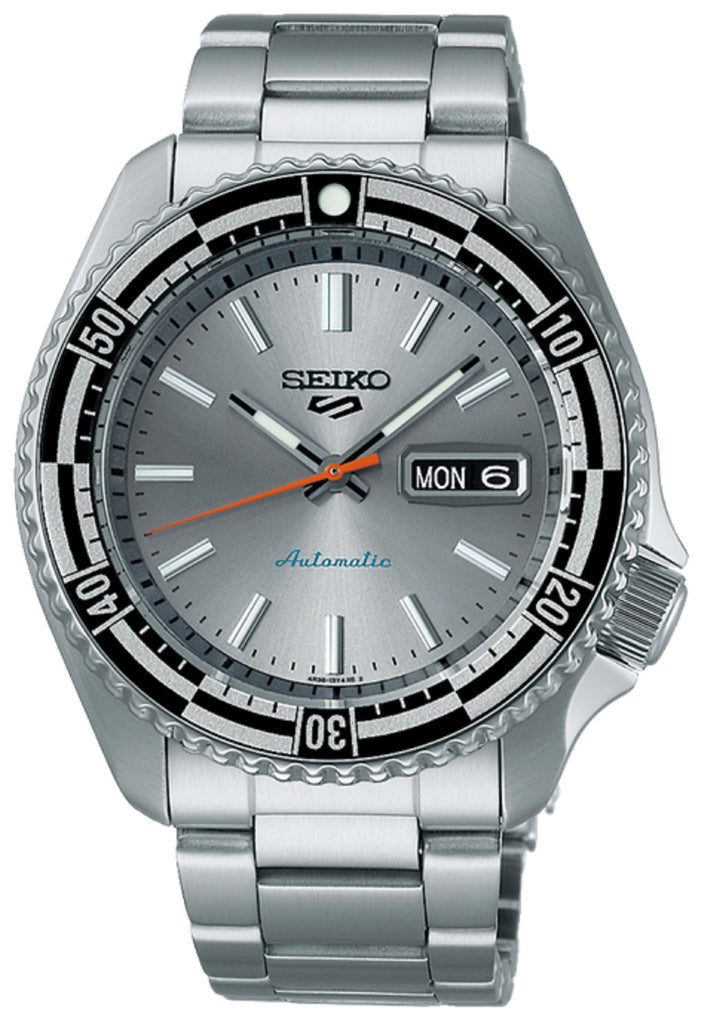 Seiko 5 Sports Special Edition Silver Dial Silver Steel Strap Watch For Men - SRPK09K1 Buy Now By Seiko