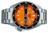 Seiko 5 Sports Double Hurricane Retro Orange Dial Silver Steel Strap Watch For Men - SRPK11K1 Buy Now By Seiko