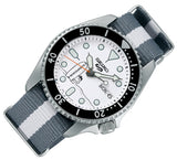 Seiko 5 Sports x Peanuts Surfboard Snoopy Limited Edition White Dial Two Tone NATO Strap Watch For Men - SRPK25K1 Buy Now By Seiko