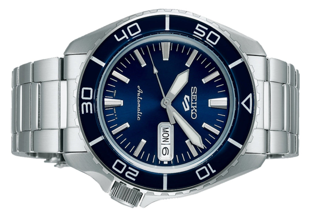 Seiko 5 Sports Automatic Blue Dial Silver Steel Strap Watch for Men - SRPK97K1 Buy Now By Seiko