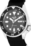 Seiko 5 Sports SKX Automatic Black Dial Black NATO Strap Watch For Men - SRPD55K3 Buy Now By Seiko