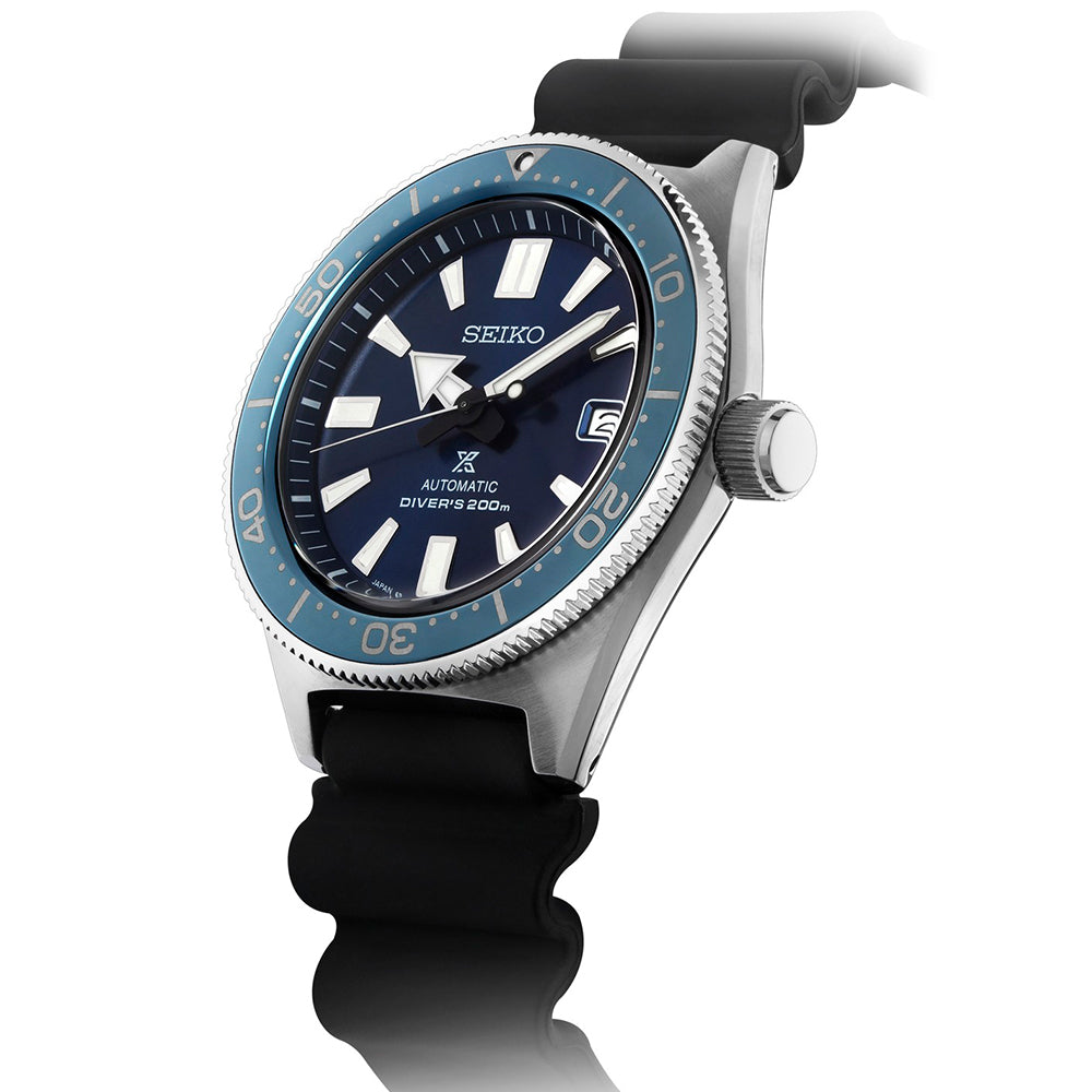 Seiko Prospex Analogue Automatic Diver Blue Dial Black Rubber Strap Watch For Men - SPB053J1 Buy Now By Seiko