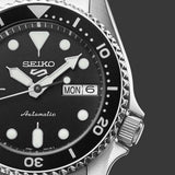 Seiko 5 Sports SKX Automatic Black Dial Silver Steel Strap Watch For Men - SRPK29K1 Buy Now By Seiko