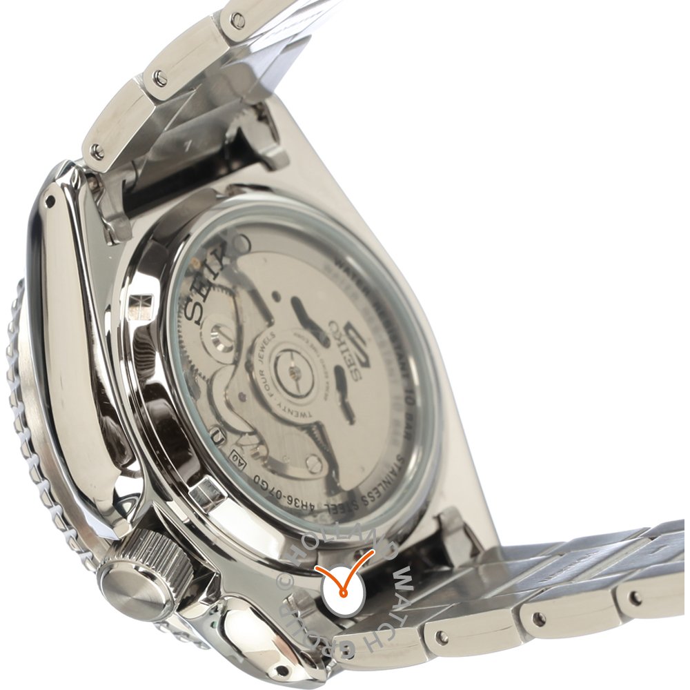 Seiko 5 Sports Automatic Day Date Black Dial Silver Steel Strap Watch for Men - SRPD55K1 Buy Now By Seiko