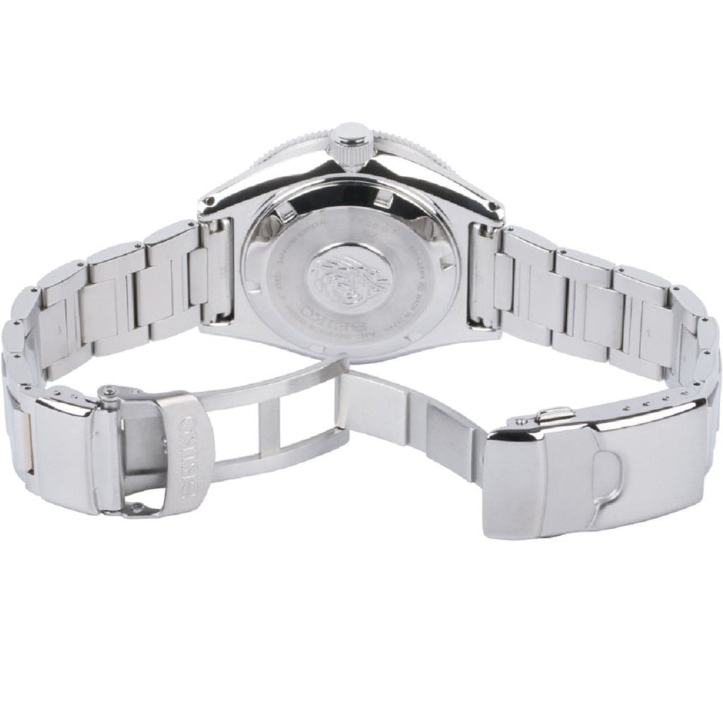 Seiko Prospex Automatic Diver Black Dial Silver Steel Strap Watch For Men - SPB051J1 Buy Now By Seiko