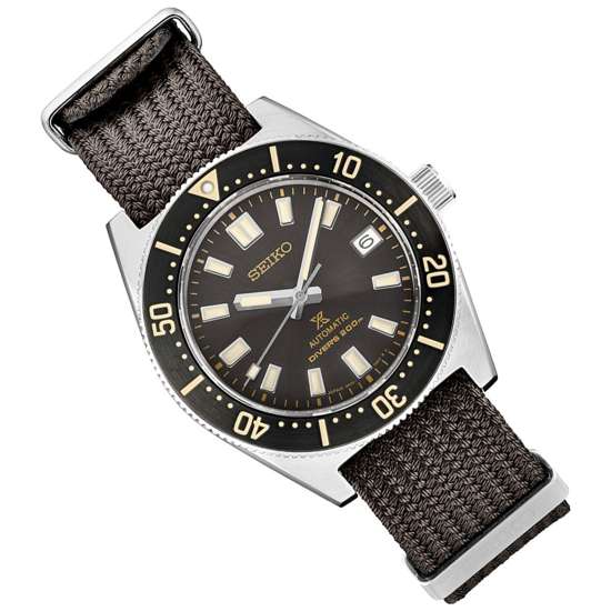Seiko Prospex 1965 Diver’s Re-Interpretation Automatic Black Dial Brown NATO Strap Watch For Men - SPB239J1 Buy Now By Seiko