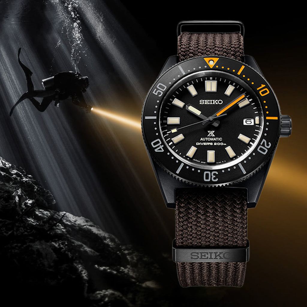 Seiko Prospex Black Series 1965 Limited Edition Black Dial Brown NATO Strap Watch For Men - SPB253J1 Buy Now By Seiko