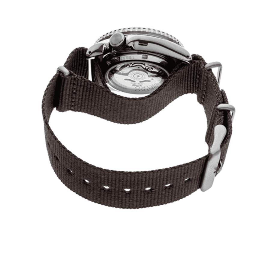 Seiko 5 Sport Automatic Brown Dial Brown Nylon Strap Watch For Men - SRPD85K1 Buy Now By Seiko