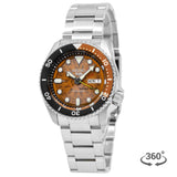 Seiko 5 Sports Sonar Special Edition Brown Dial Silver Steel Strap Watch For Men - SRPJ47K1 Buy Now By Seiko