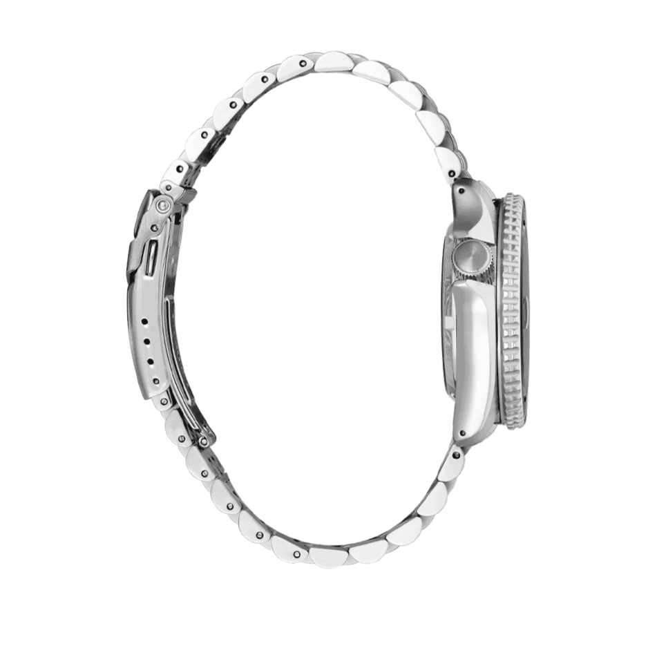 Seiko 5 Sports SKX GMT Automatic Sky Blue Dial Silver Steel Strap Watch For Men - SSK033K1 Buy Now By Seiko