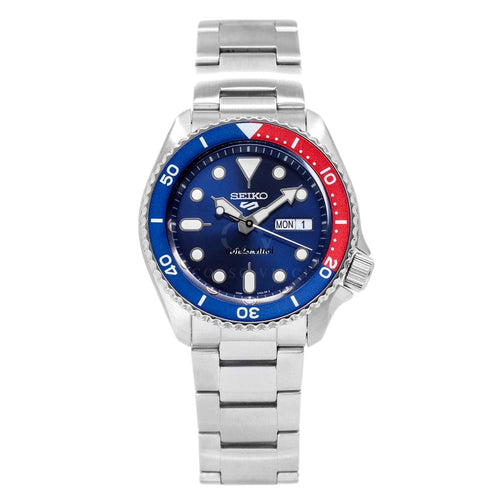 Seiko 5 Sports Automatic Blue Dial Silver Steel Strap Watch For Men - SRPD53K1 Buy Now By Seiko