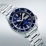 Seiko 5 Sports Automatic Blue Dial Silver Steel Strap Watch for Men - SRPK97K1 Buy Now By Seiko