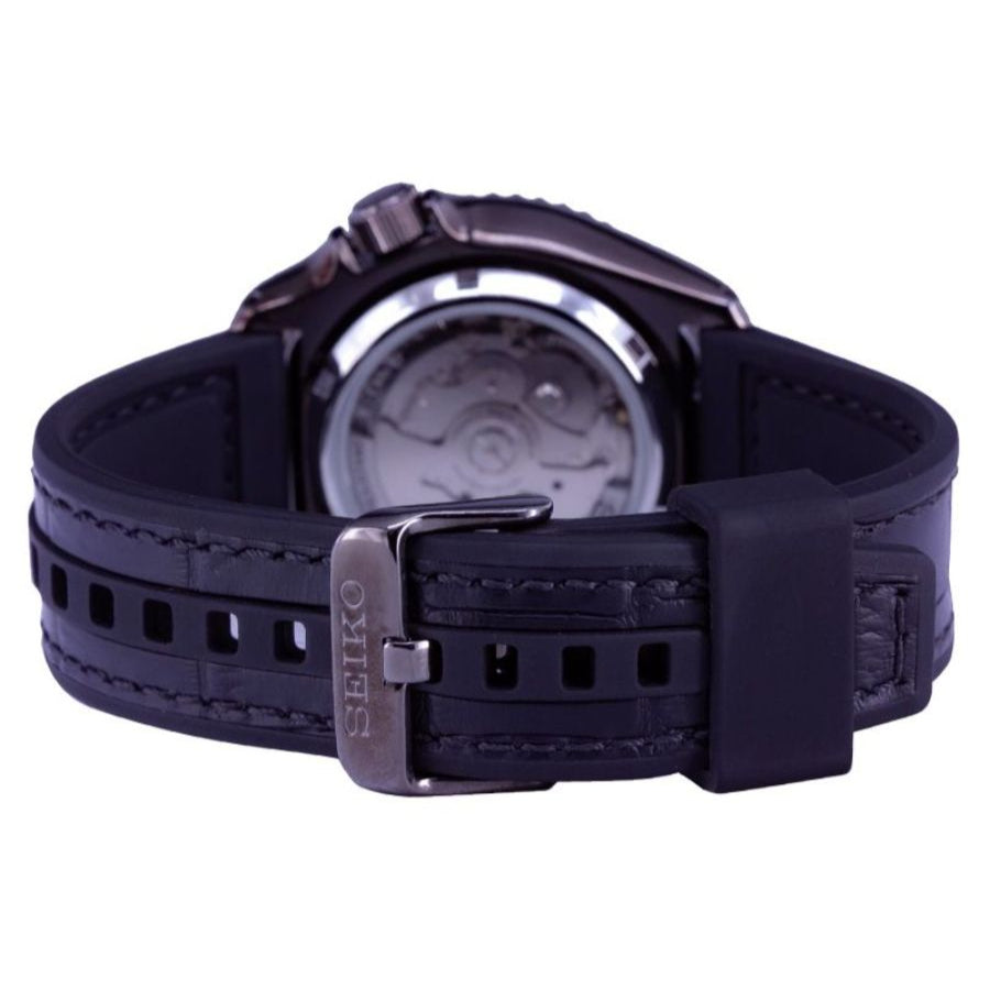 Seiko 5 Sport Automatic Black Dial Black Silicone Strap Watch For Men - SRPD65K3 Buy Now By Seiko