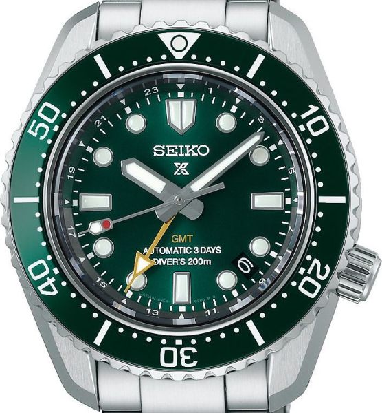 Seiko Prospex GMT Divers Automatic Marine Green Dial Silver Steel Strap Watch For Men - SPB381J1 Buy Now By Seiko