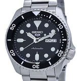 Seiko 5 Sports Automatic Day Date Black Dial Silver Steel Strap Watch for Men - SRPD55K1 Buy Now By Seiko