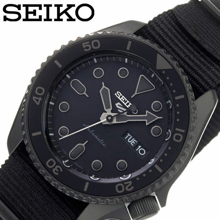 Seiko 5 Sports Automatic Black Dial Black NATO Strap Watch For Men - SRPD79K1 Buy Now By Seiko