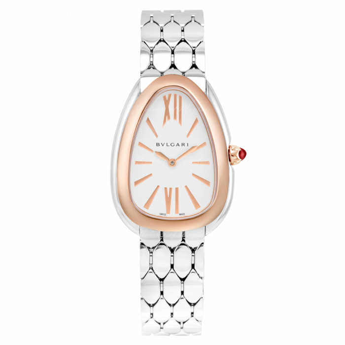 Bvlgari Serpenti Seduttori Quartz Silver Dial Silver Steel Strap Watch for Women - SERPENTI103144 Buy Now By Bvlgari