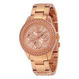 Fossil Stella Rose Gold Dial Rose Gold Steel Strap Watch for Women - ES3590 Buy Now By Fossil