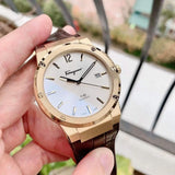 Salvatore Ferragamo F-80 Classic Silver Dial Brown Leather Strap Watch for Men - SFDT00419 Buy Now By Salvatore Ferragamo