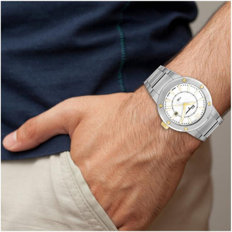 Salvatore Ferragamo F-80 Classic Silver Dial Silver Steel Strap Watch for Men - SFHY02922 Buy Now By Salvatore Ferragamo