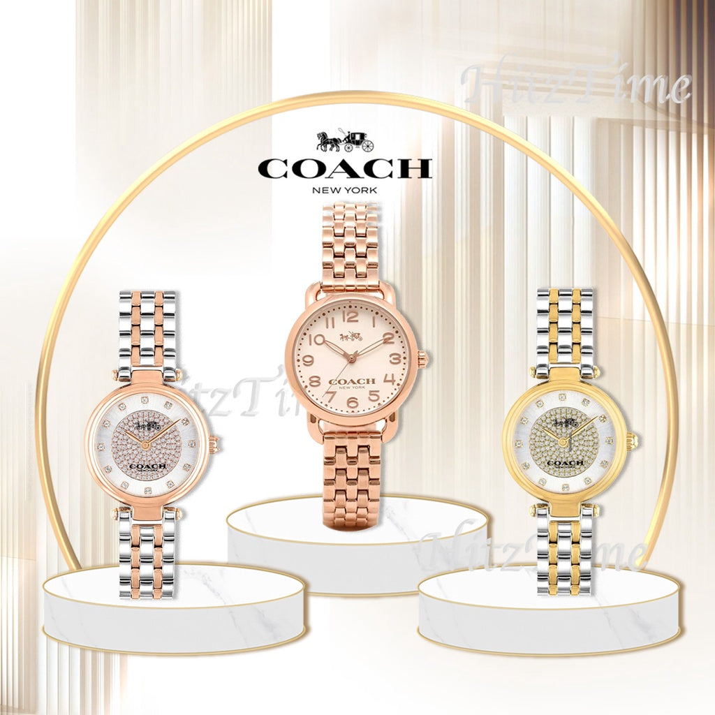 Coach Park Silver Dial Two Tone Steel Strap Watch for Women - 14503643 Buy Now By Coach