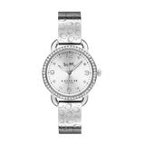 Coach Delancey White Dial Silver Steel Strap Watch for Women - 14502353 Buy Now By Coach