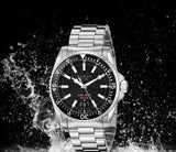Gucci Dive Quartz Black Dial Silver Steel Strap Watch For Men - YA136301 Buy Now By Gucci