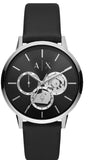 Armani Exchange Cayde Chronograph Black Dial Black Leather Strap Watch for Men - AX2745 Buy Now By Armani Exchange