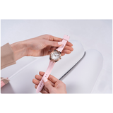 Guess Cosmo Diamonds Silver Dial Pink Silicone Strap Watch for Women - GW0034L3 Buy Now By Guess