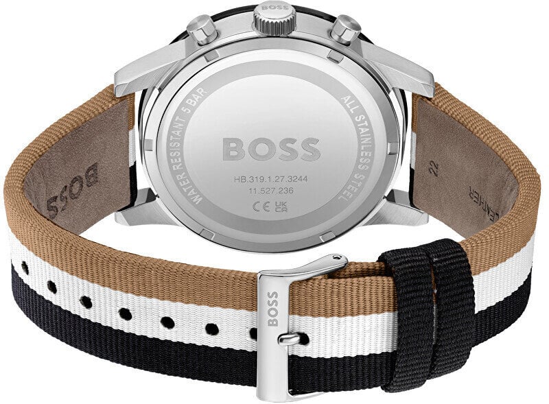 Hugo Boss Allure Chronograph Black Dial Multicolor Nylon Strap Watch for Men - 1513963 Buy Now By Hugo Boss