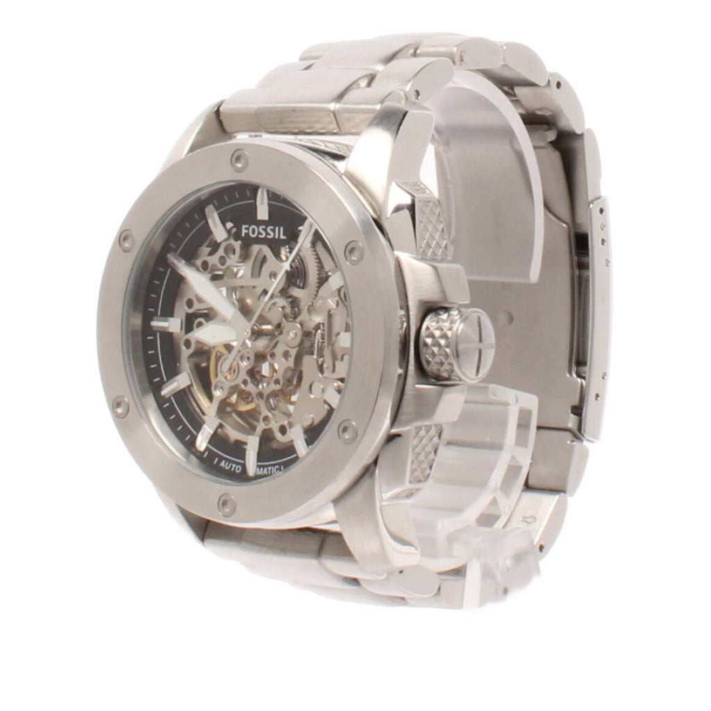 Fossil Modern Machine Automatic Silver Dial Silver Steel Strap Watch for Men - ME3081 Buy Now By Fossil