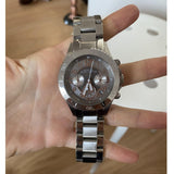 Marc Jacobs Rock Chronograph Mother of Pearl Grey Dial Silver Steel Strap Watch for Women - MBM3250 Buy Now By Marc Jacobs