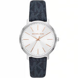 Michael Kors Pyper Quartz Silver Dial Blue Leather Strap Watch For Women - MK7244 Buy Now By Michael Kors