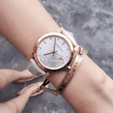 Burberry The City Diamonds White Dial White Leather Strap Watch for Women - BU9130 Buy Now By Burberry