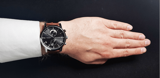 Tommy Hilfiger Kane Grey Dial Brown Leather Strap Watch for Men - 1710398 Buy Now By Tommy Hilfiger