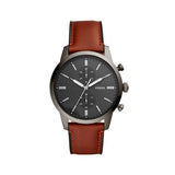 Fossil Townsman Chronograph Gray Dial Brown Leather Strap Watch for Men - FS5522 Buy Now By Fossil