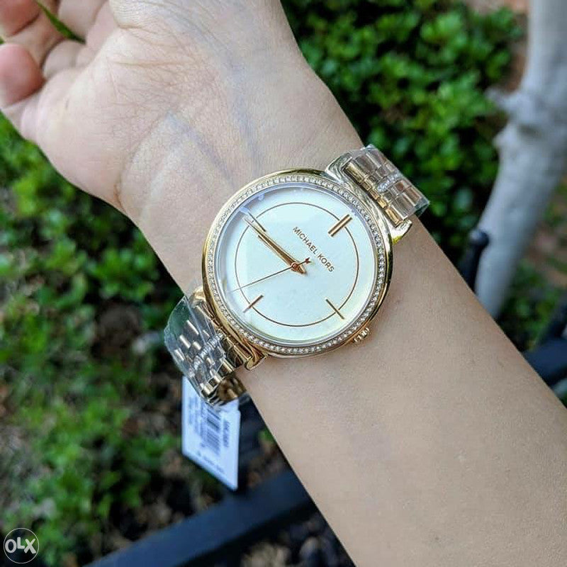 Michael Kors Cinthia Quartz Gold Dial Gold Steel Strap Watch For Women - MK3681 Buy Now By Michael Kors