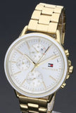 Tommy Hilfiger Carly White Dial Gold Steel Strap Watch for Women - 1781786 Buy Now By Tommy Hilfiger