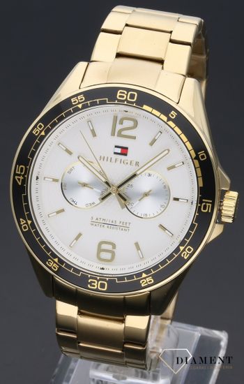 Tommy Hilfiger Sport White Dial Gold Steel Strap Watch for Men - 1791365 Buy Now By Tommy Hilfiger