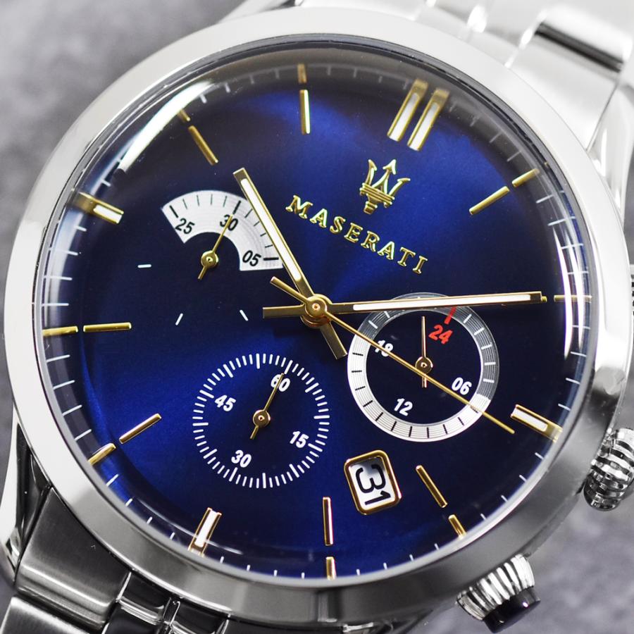 Maserati Ricordo Chronograph Blue Dial Silver Steel Strap Watch For Men - R8873633001 Buy Now By Maserati